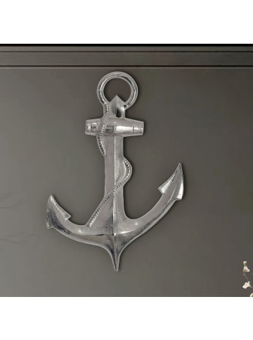 FineBuy Wanddekoration in Silber / Aluminium / 47x4x70