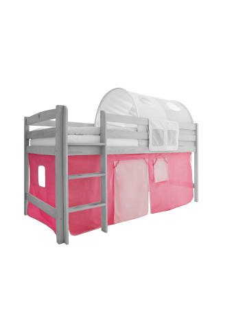 TICAA Classic Vorhangstoffe für Hochbetten in Rosa-Pink