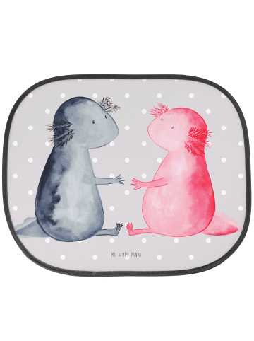 Mr. & Mrs. Panda Auto Sonnenschutz Axolotl Liebe ohne Spruch in Grau Pastell