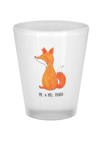 Mr. & Mrs. Panda Schnapsglas Einhorn Fuchs ohne Spruch in Transparent