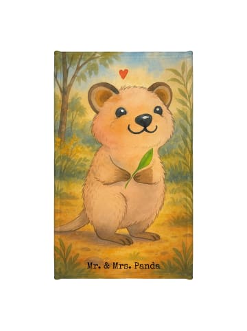 Mr. & Mrs. Panda Gästehandtuch Quokka Happy Design ohne Spruch in Weiß