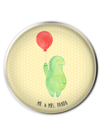 Mr. & Mrs. Panda Abfluss Stopfen Schildkröte Luftballon ohne Spruch in Gelb Pastell