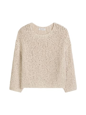 Marc O'Polo Pullover loose cropped in Grey Silk