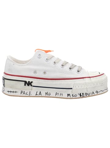 Nan-Ku Sportlicher Schnürschuh in weiß