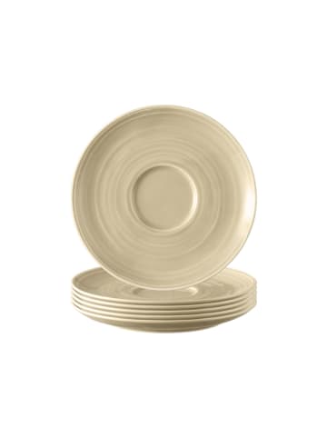 Seltmann Weiden 6er Set Kombi-Untertassen Terra in Sandbeige ø 16,1 cm
