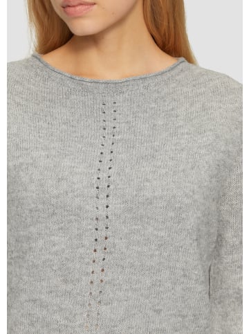 QS Strickpullover langarm in Grau