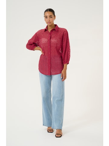 Kaffe Langarm - Hemd KAloren in Rumba Red