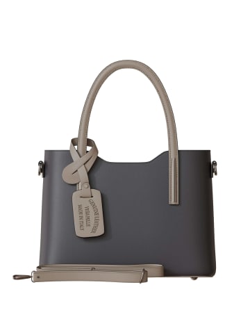 Kmisso Henkeltasche in Nero/taupe s.