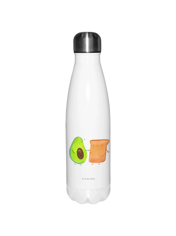 Mr. & Mrs. Panda Thermosflasche Avocado Toast ohne Spruch in Weiß