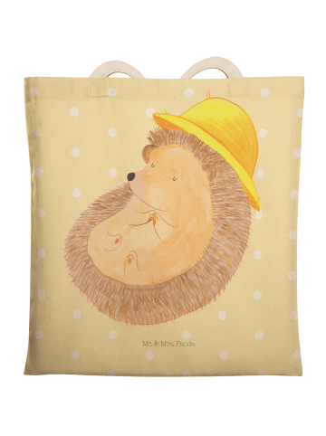 Mr. & Mrs. Panda Tasche Igel Beten ohne Spruch in Gelb Pastell