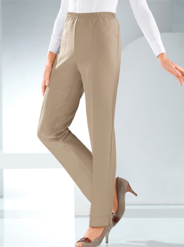 Sieh an! Bügelfaltenhose in taupe