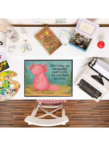 Mr. & Mrs. Panda tischpad Axolotl Niedlich Design mit Spruch in Weiß