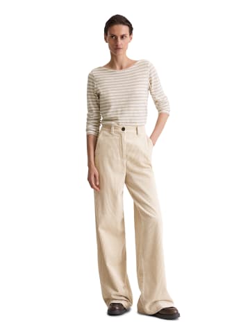 Marc O'Polo Ringel-Longsleeve regular in Light Brown