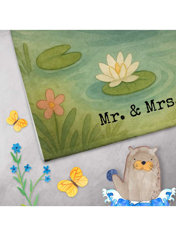 Mr. & Mrs. Panda gäste wc handtuch Otter Kind Design ohne Spruch in Weiß