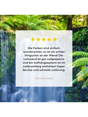 MuchoWow Leinwand bilder Dschungel Wasserfall (BxH)