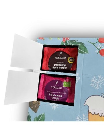 Mr. & Mrs. Panda Tee Adventskalender Fuchs Bester Halbbruder der... in Eisblau