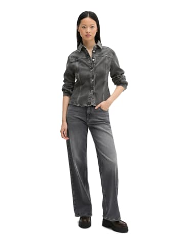 Marc O'Polo Jeansbluse shaped in Dark Grey