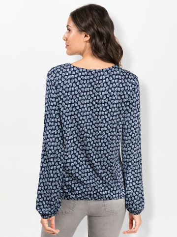 WITT WEIDEN Print-Shirt in nachtblau-salbei-bedruckt