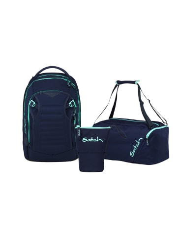 Satch Schulrucksack-Set MATCH PLUS "Ocean Mint" 3-tlg. in Blau