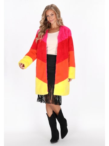 IZIA Women Coat in pink multicolor