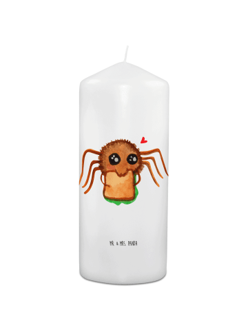 Mr. & Mrs. Panda Kerze Spinne Agathe Sandwich ohne Spruch in Weiß