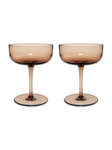 like. by Villeroy & Boch 2er Set Sektschalen / Dessertschalen Like Glass in – 100 ml in Clay