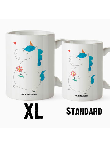 Mr. & Mrs. Panda Tasse Einhorn Spaziergang ohne Spruch in Weiß