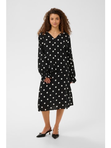 SAINT TROPEZ Ärmellose Bluse PaiceSZ Lockere Passform in Black Ice Big Dot