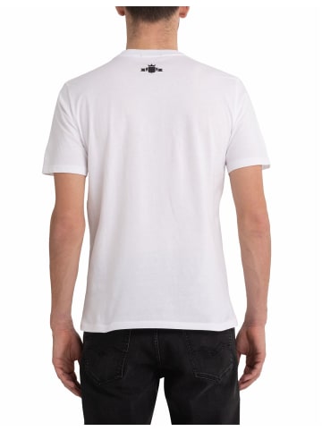 Replay T-shirt Compact Cotton Jersey in weiß