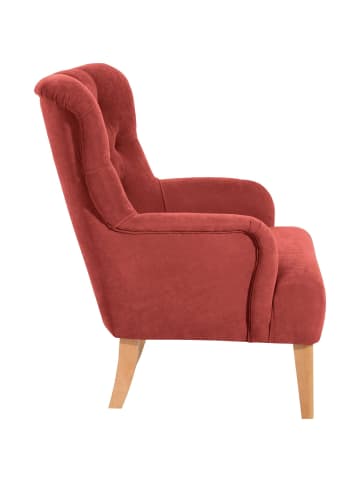 others SESSEL Kaiya Bezug Veloursstoff Buche natur / terracotta