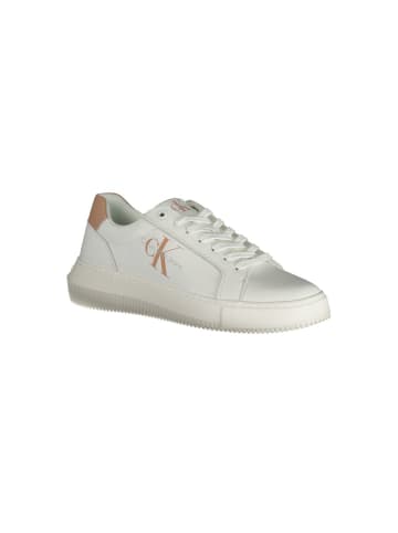 Calvin Klein Weiße Leder-Sneaker