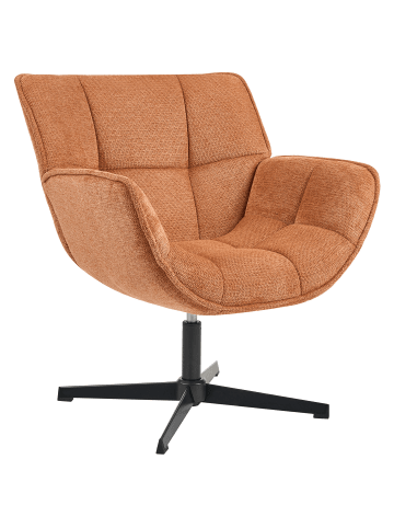 Beliani Sessel AUMA in Orange/Schwarz - (W) 71 x (H) 85 x (L) 78 cm