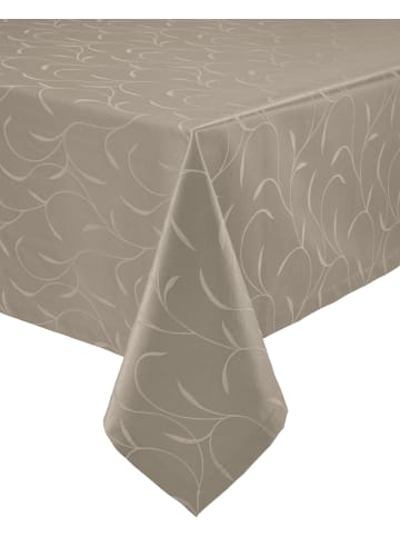 Erwin Müller Jacquard Tischdecke Remscheid in taupe