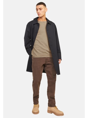 Jack & Jones Pullover Leo in Hellbraun / dunkelblau