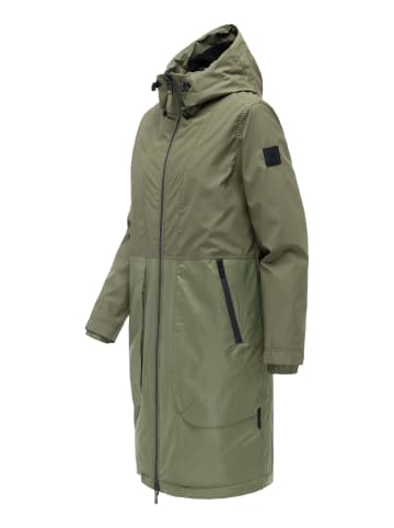 Navahoo Langmantel Edelumhang 14 in Olive Leaf