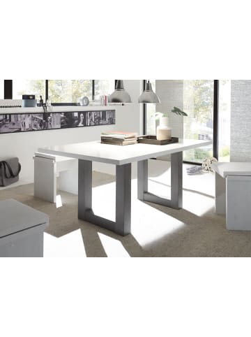 58 aufm Kessel ESSZIMMERTISCH Eila 4 200 x 100 x 75 Esstisch Graphit/Weiß Matt Lack