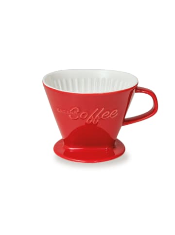 Creano Porzellan Kaffee-Filter in Rot