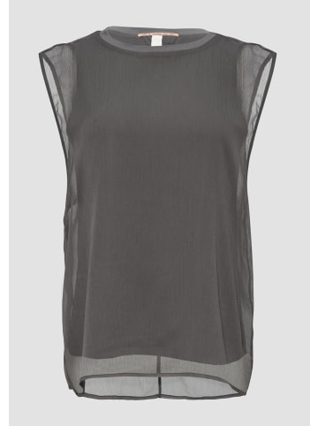 QS Bluse in 9666_anthrazit