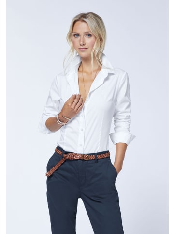 Polo Sylt Bluse im schlichten Casual-Look in Weiß