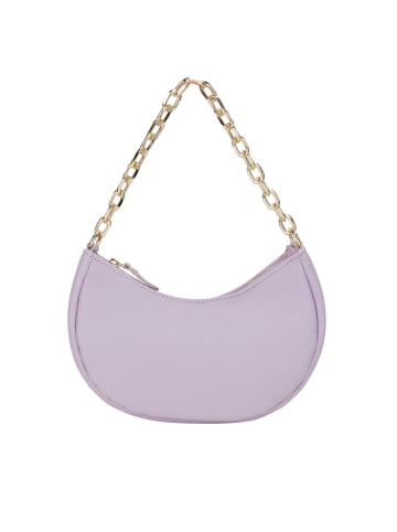 faina Schultertasche Aus Leder in Lila