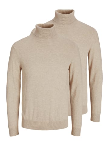 Jack & Jones Pullover Emil Knit in Oatmeal melange