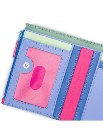 MYWALIT Geldbörse RFID Schutz Leder 9 cm  viola