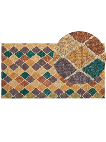 Beliani Kurzflor KESKIN in Bunt - (W) 80 x (H) 0.12 x (L) 150 cm