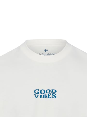 Nils Sundström T-Shirt in weiß blau