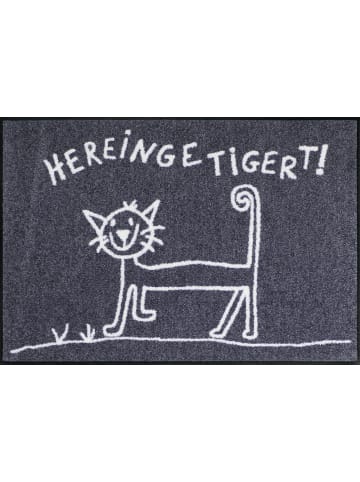 Salonloewe Fußmatte Hereingetigert in anthrazit