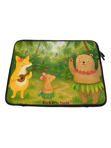 Mr. & Mrs. Panda Laptop Tasche Waldtiere Aloha Design ohne Spruch in Weiß