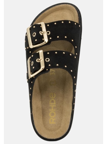 ROHDE Pantoletten Tropea in Schwarz