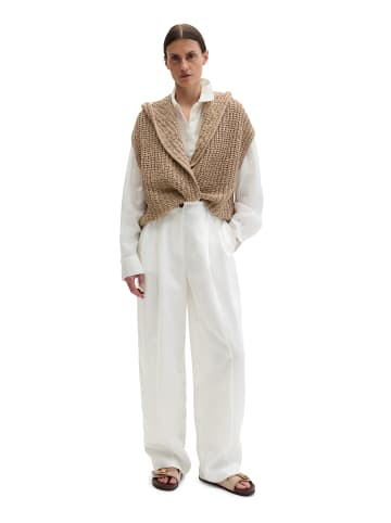 Marc O'Polo Ärmelloser Cardigan loose in Sandpaper