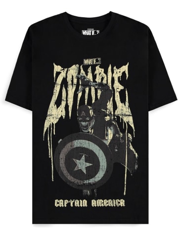 Captain America T-Shirt "Captain America - Zombified Men's Short Sleeved T-shirt" in Schwarz