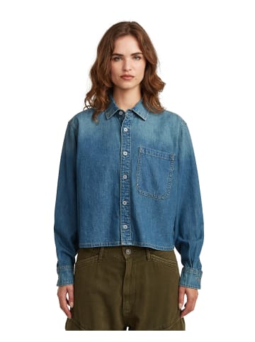 G-Star Raw Boxy Relaxed One-Pocket Shirt faded cricket blue